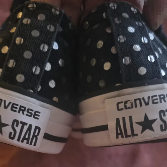 Converse Black Polka Dot Sneakers(Men's Size 8) - Picture 6 of 6